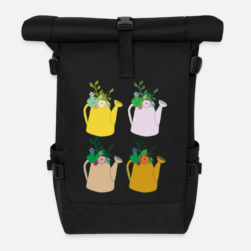Arrosoir 4 - Sac à dos roll top - noir