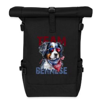 Berner Sennenhund - Rolltop Rucksack - Schwarz - Vorne