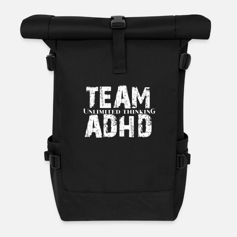 ADHS - Rolltop Rucksack - Schwarz
