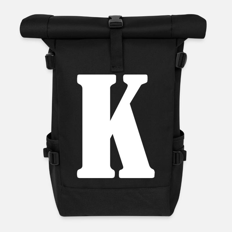 K - Rolltop Rucksack - Schwarz