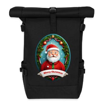 Santa Claus - Roll Top Backpack - black - Front