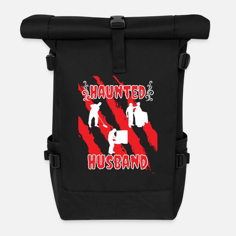 Husband Haunted - Rolltop Rucksack - Schwarz