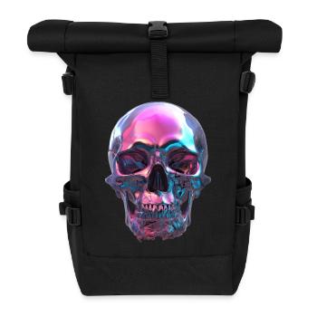 chromatischer Schädel - Rolltop Rucksack - Schwarz - Vorne