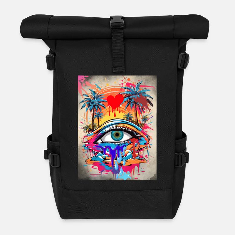 La terre dégouline - Sac à dos roll top - noir