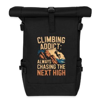 Escalade Escalade libre Escalade de rocher pour femmes - Sac à dos roll top - noir - Devant