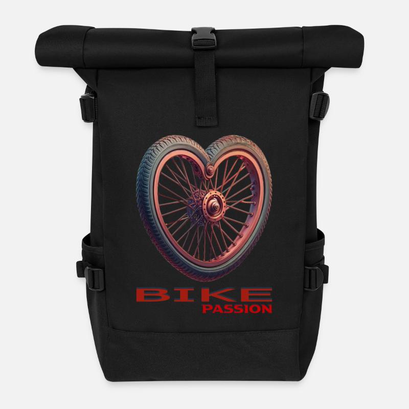 Bike - Rolltop Rucksack - Schwarz