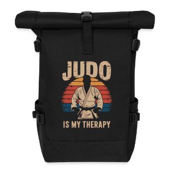 Judo vintage - Roll Top Backpack - black - Front