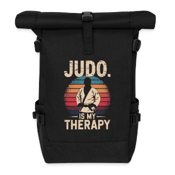 Judo vintage - Sac à dos roll top - noir - Devant