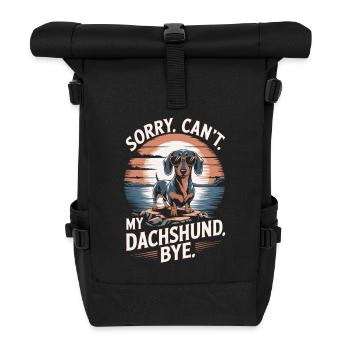 Teckel Dicton Vintage - Sac à dos roll top - noir - Devant