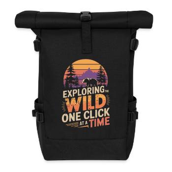 Tierfotografie Naturfotografie Fotografie - Rolltop Rucksack - Schwarz - Vorne