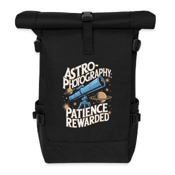 Astronomie Astrofotografie Teleskop - Rolltop Rucksack - Schwarz - Vorne