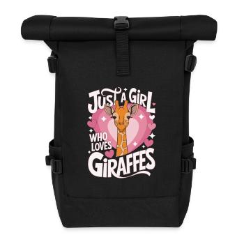 Girafe Amant Disant Fille - Sac à dos roll top - noir - Devant
