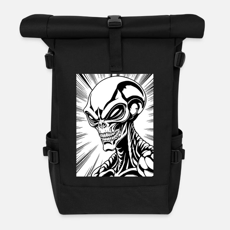 Alien - Rolltop Rucksack - Schwarz