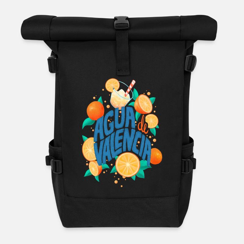 Agua de Valencia - Sac à dos roll top - noir