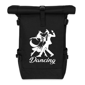 Tango Füchse Design – Dancing - Rolltop Rucksack - Schwarz - Vorne
