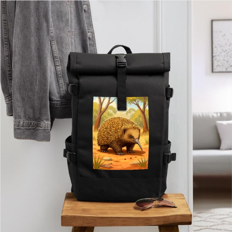 Echidna A spiny wanderer with ancient charm  Rolltop Rucksack