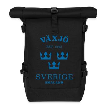 Växjö Sverige Sweden - Roll Top Backpack - black - Front