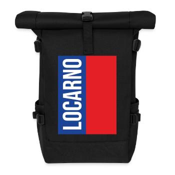Traditional Ticino souvenir - Roll Top Backpack - black - Front