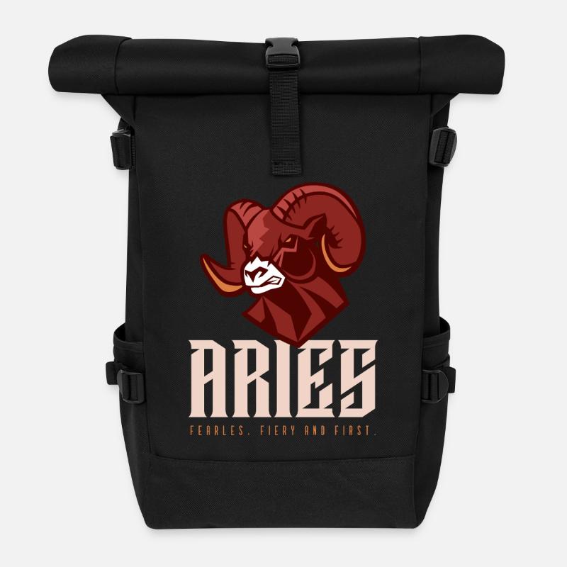 Widder - Rolltop Rucksack - Schwarz