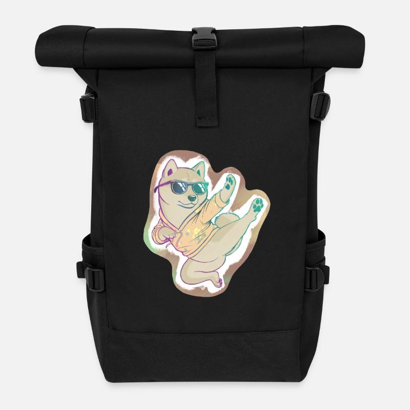 Shibaki - Rolltop Rucksack - Schwarz