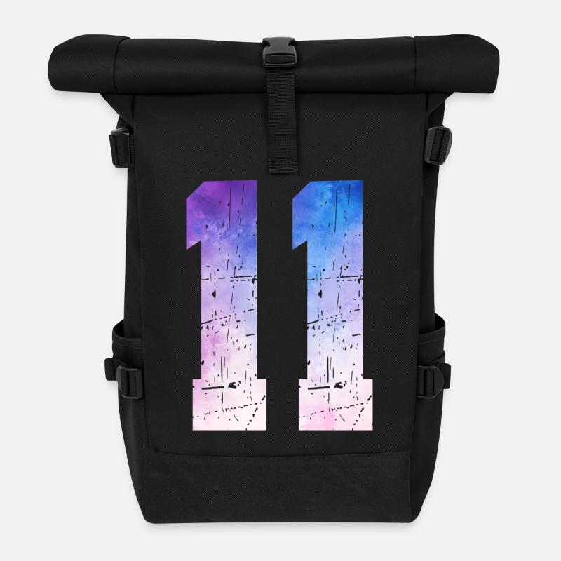 Ausgabe 11 – 11. Jubiläumsgeschenk - Rolltop Rucksack - Schwarz