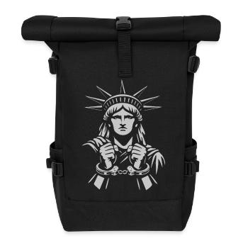 Statue of Liberty in Chains - Roll Top Backpack - black - Front