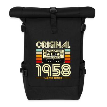 Original 1958 Vintage Cassette - Sac à dos roll top - noir - Devant