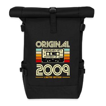 Cassette Retro 2009 Edition - Roll Top Backpack - black - Front