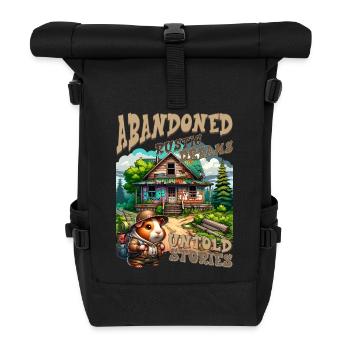 Untold Stories: Rustic Cabin - Roll Top Backpack - black - Front