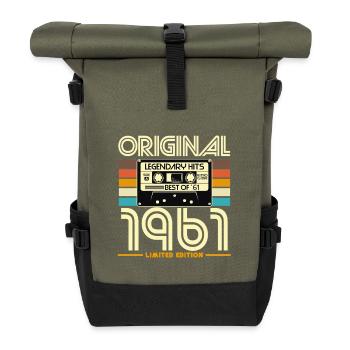 Original 1961 Cassette Retro Édition - Sac à dos roll top - olive/noir - Devant