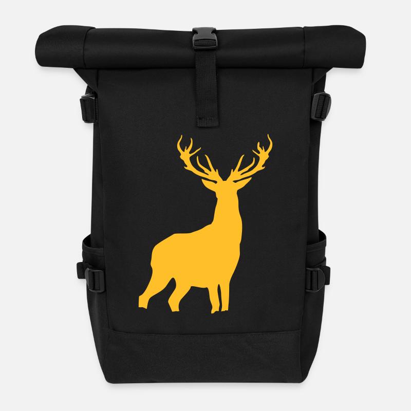 Cerf - Sac à dos roll top - noir