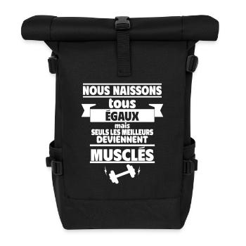 les meilleurs deviennent musclés - Sac à dos roll top - noir - Devant