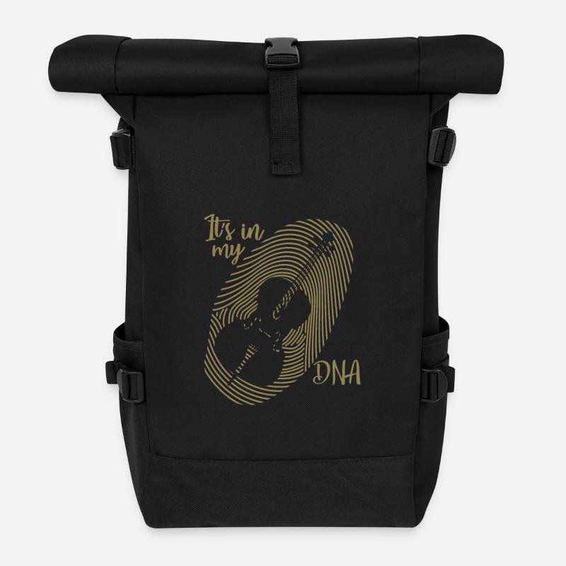 Cello Cellospieler KLassische Musik - Rolltop Rucksack - Schwarz