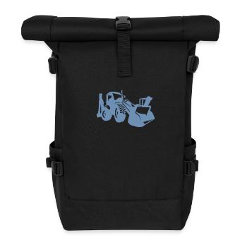 Pilote de pelle Chargeuse sur pneus Pelle - Sac à dos roll top - noir - Devant