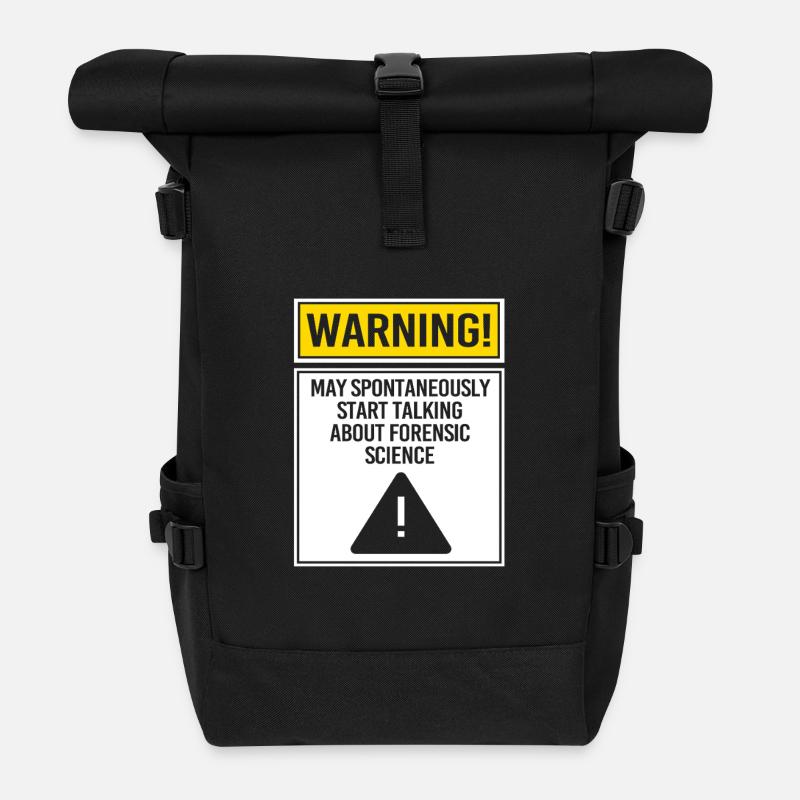 Forensik Forensiker Rechtsmedizin - Rolltop Rucksack - Schwarz