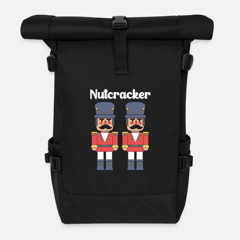 Nussknacker Weihnachten - Rolltop Rucksack - Schwarz
