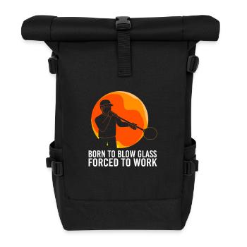 Verre soufflé - Sac à dos roll top - noir - Devant