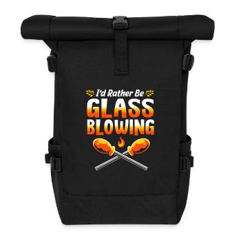 Verre soufflé - Sac à dos roll top - noir - Devant