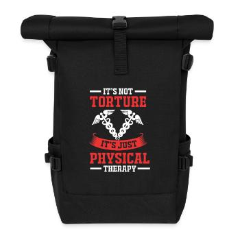 Physio Physiotherapy Physiotherapist - Roll Top Backpack - black - Front