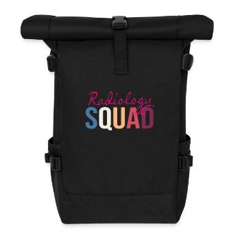 MRT Radiologe Radiologie Rad Tech Röntgen - Rolltop Rucksack - Schwarz - Vorne