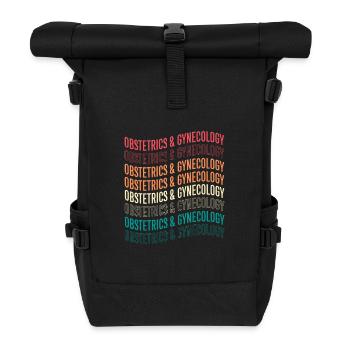 Midwife Obgyn Obstetrics - Roll Top Backpack - black - Front