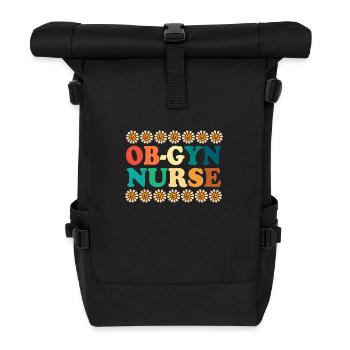 Obgyny Obstetrics Midwife - Roll Top Backpack - black - Front