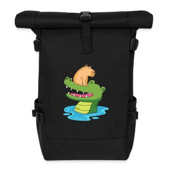 Capibara Capybara - Rolltop Rucksack - Schwarz - Vorne