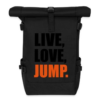Jump - Roll Top Backpack - black - Front