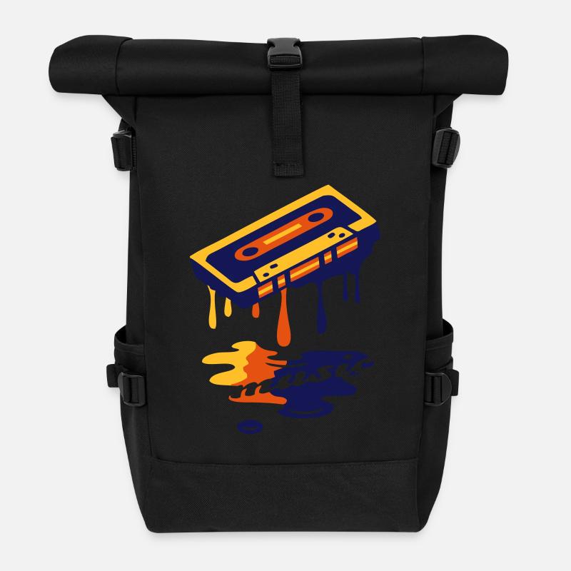 Music - Roll Top Backpack - black