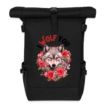 Je te loupe - Sac à dos roll top - noir - Devant