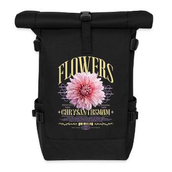 Chrysantheme Chrysanthemen Blume Blumen - Rolltop Rucksack - Schwarz - Vorne