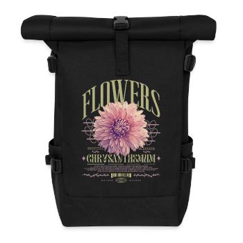 Chrysantheme Chrysanthemen Blume Blumen - Rolltop Rucksack - Schwarz - Vorne