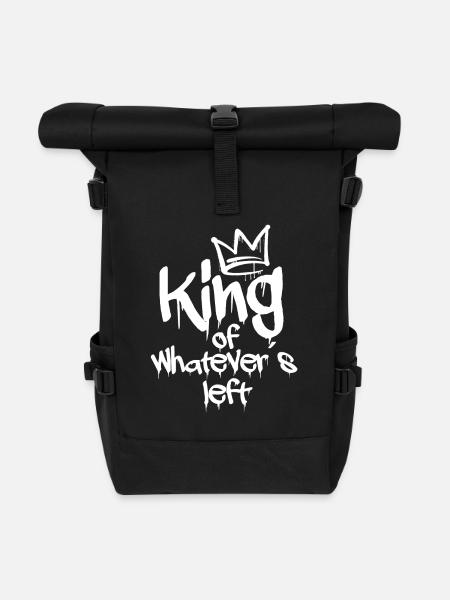 Drôle de couple design roi de tout ce qui reste - Sac à dos roll top - noir