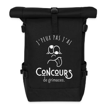 I can't I have grimace contest - humor - Roll Top Backpack - black - Front